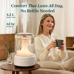 Levoit Neo 450 Humidifier – 4.2L Top Fill Cool Mist, 42H Runtime, Ultra-Quiet 21dB